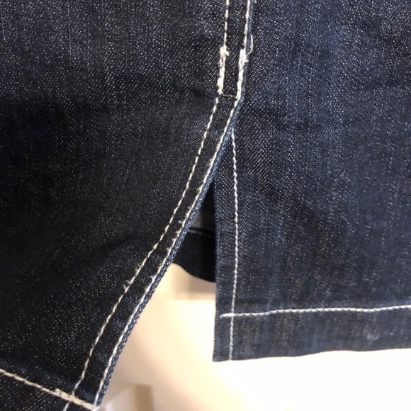 Embellished Levi Knee Length Skirt - Picture 7 of 13